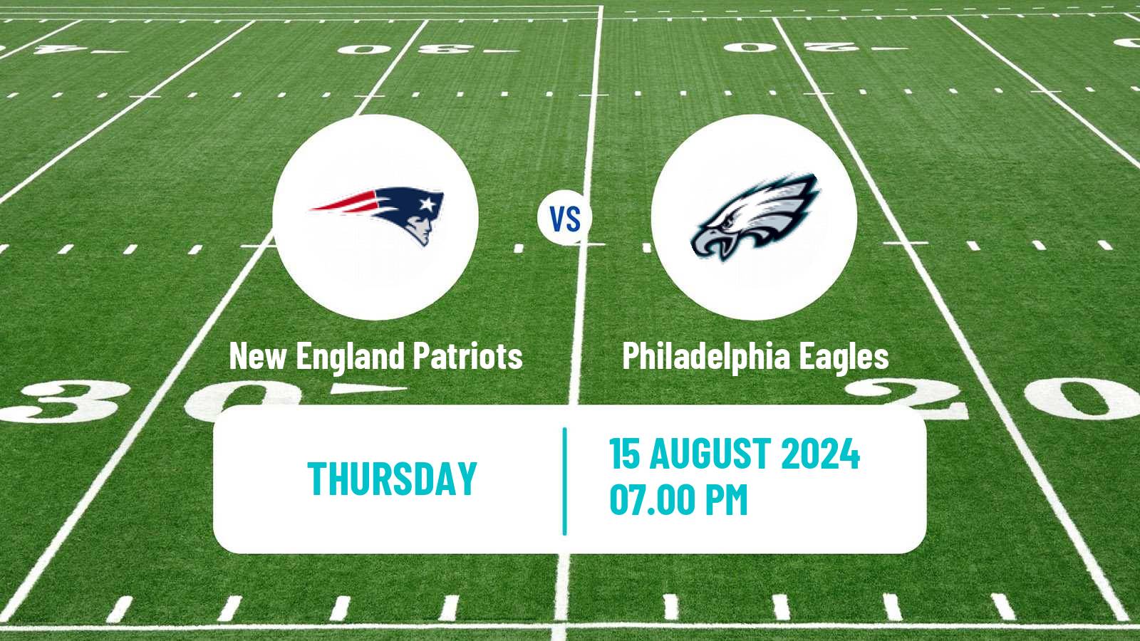 American football NFL New England Patriots - Philadelphia Eagles