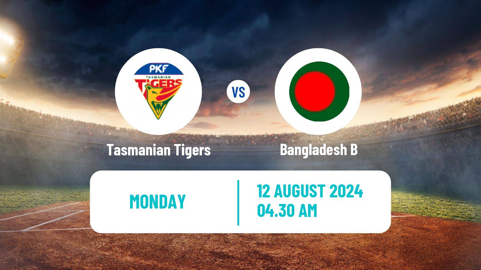 Cricket Australian Top End Series Tasmanian Tigers - Bangladesh B