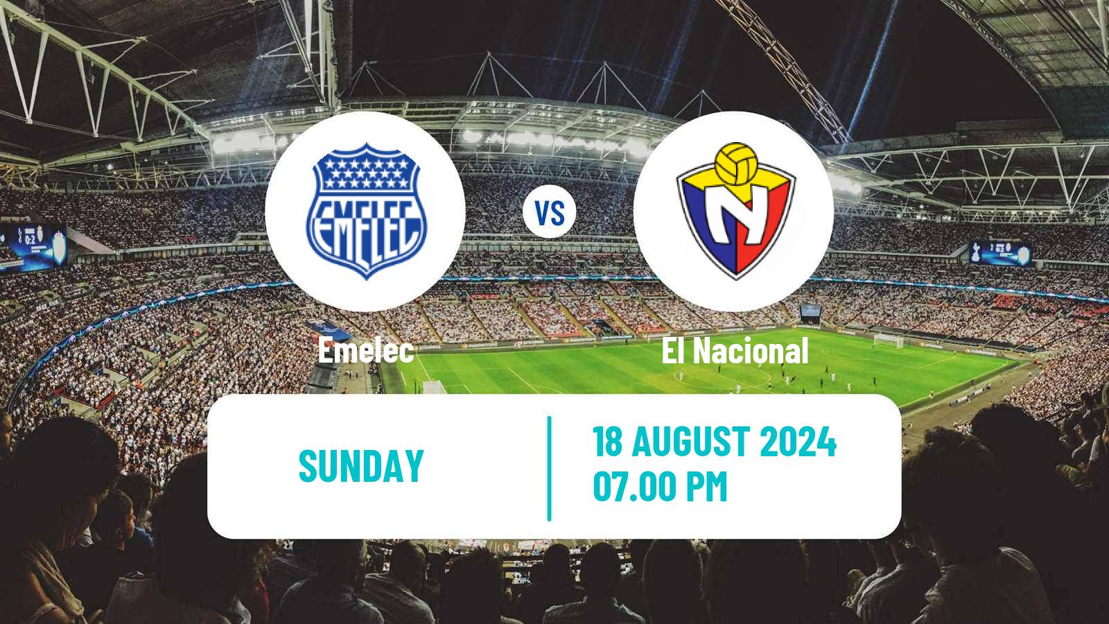 Soccer Ecuadorian Liga Pro Emelec - El Nacional