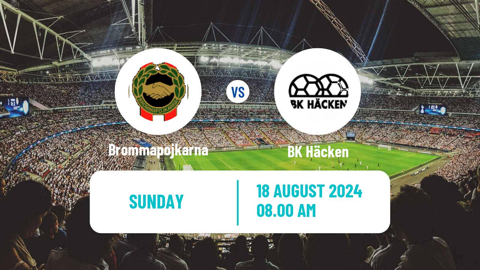 Soccer Swedish Allsvenskan Brommapojkarna - Häcken