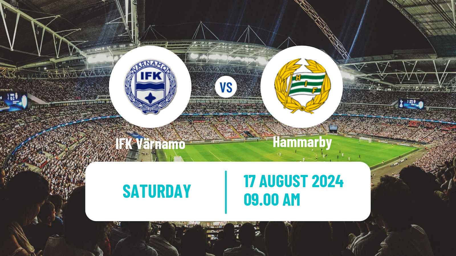 Soccer Swedish Allsvenskan Värnamo - Hammarby