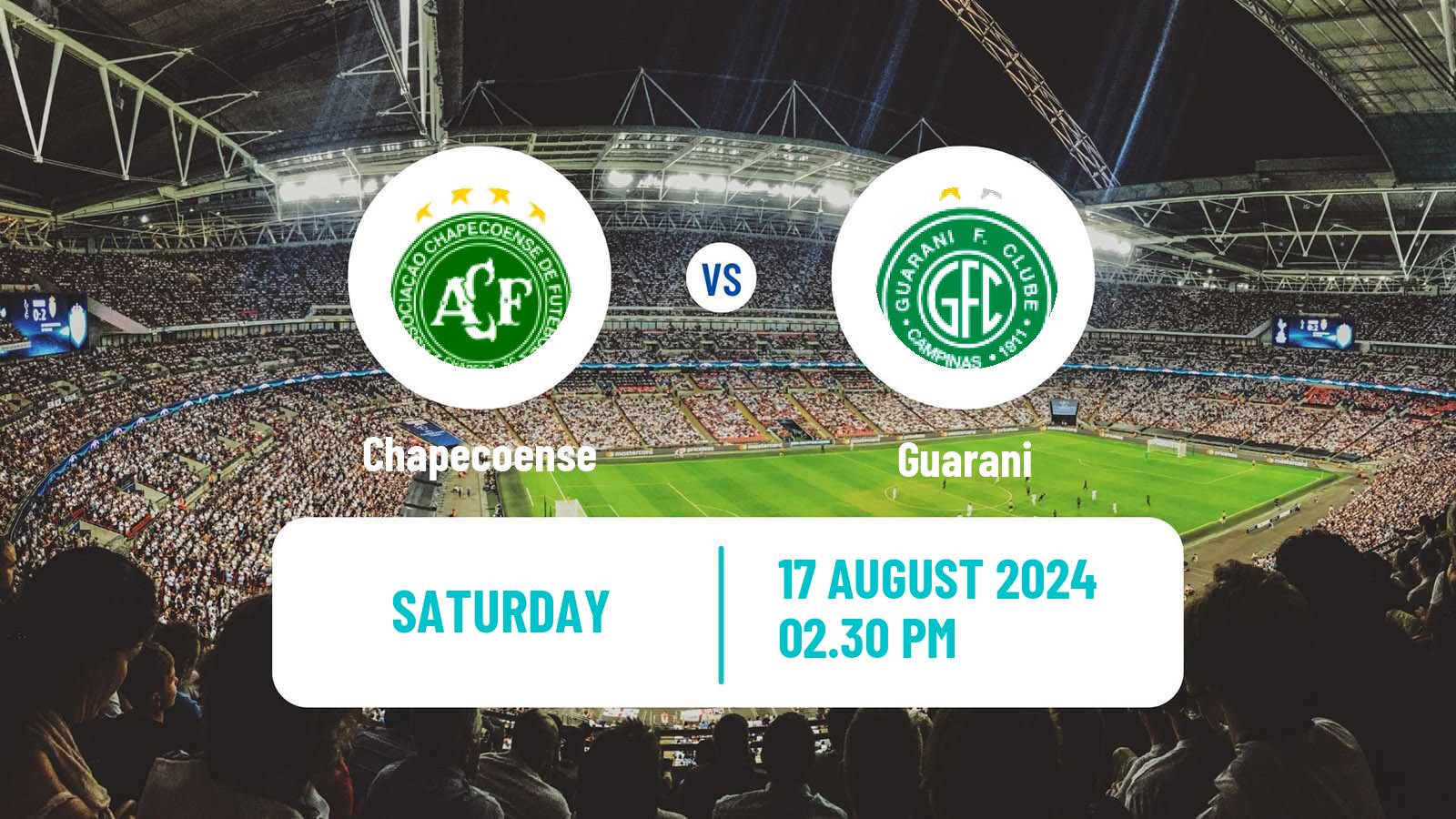 Soccer Brazilian Serie B Chapecoense - Guarani