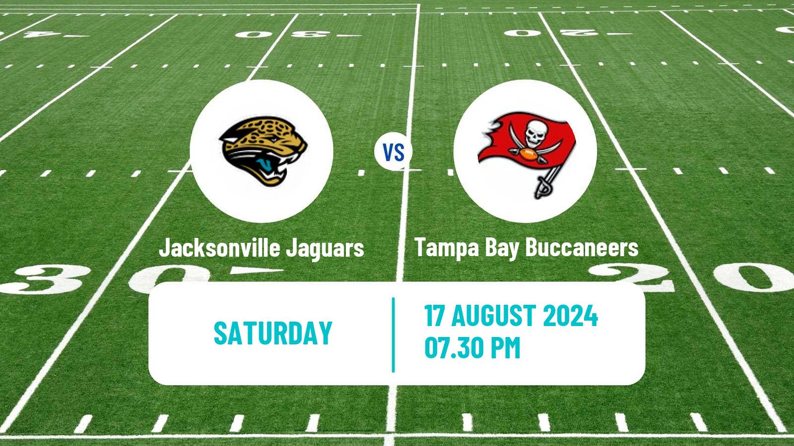 American football NFL Jacksonville Jaguars - Tampa Bay Buccaneers