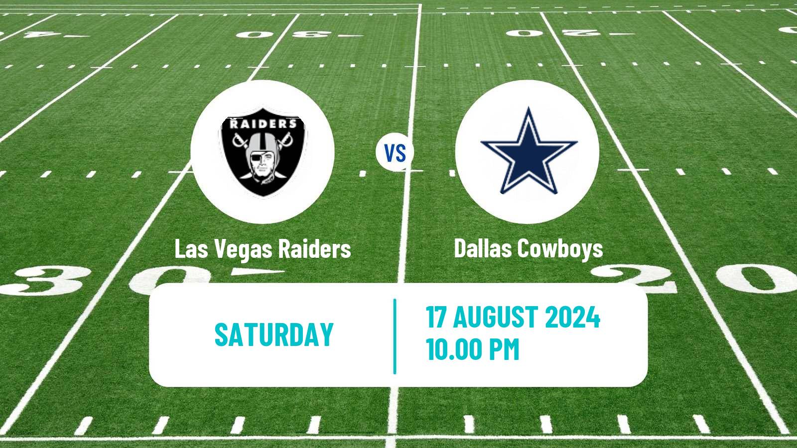 American football NFL Las Vegas Raiders - Dallas Cowboys