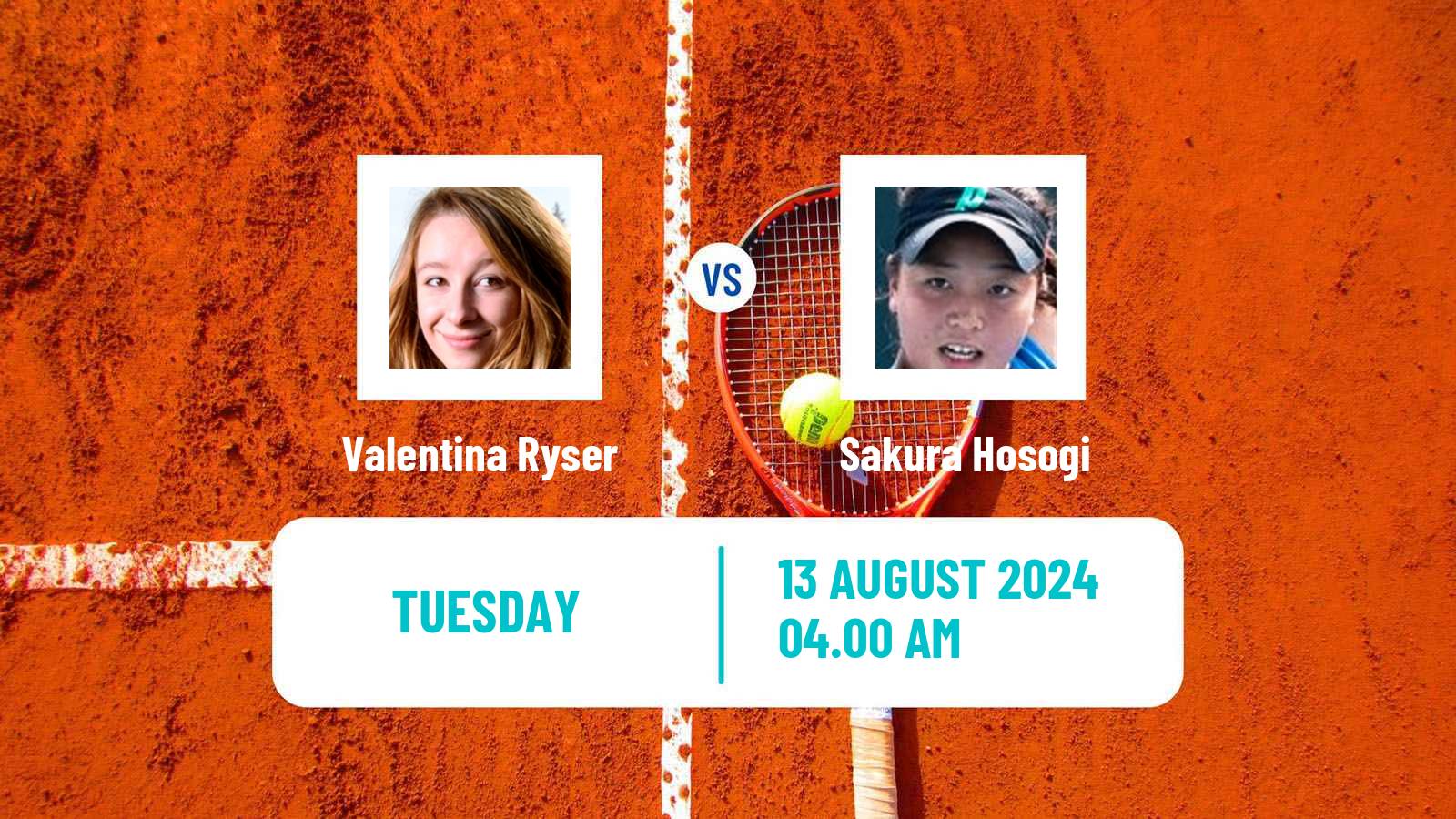 Tennis ITF W50 Ourense Women Valentina Ryser - Sakura Hosogi