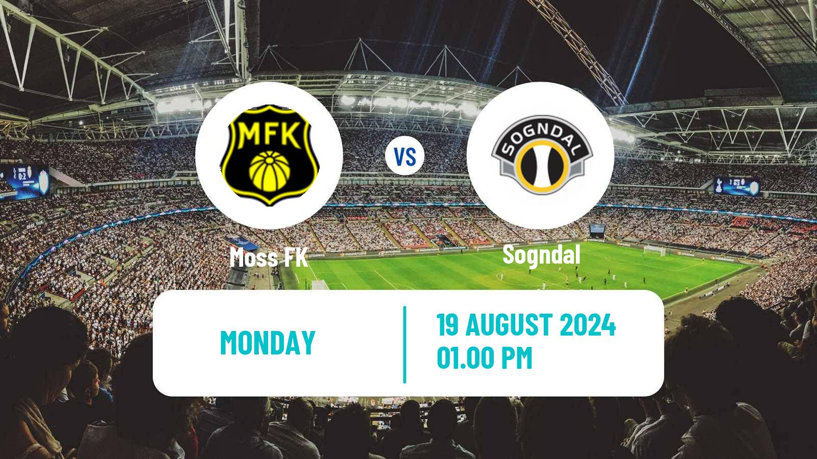 Soccer Norwegian Adeccoligaen Moss - Sogndal