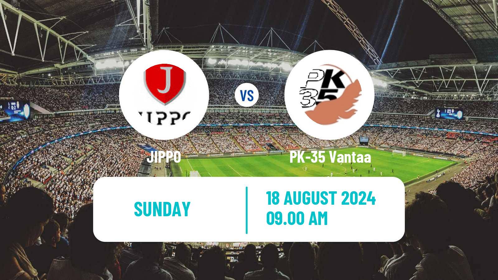 Soccer Finnish Ykkosliiga JIPPO - PK-35 Vantaa