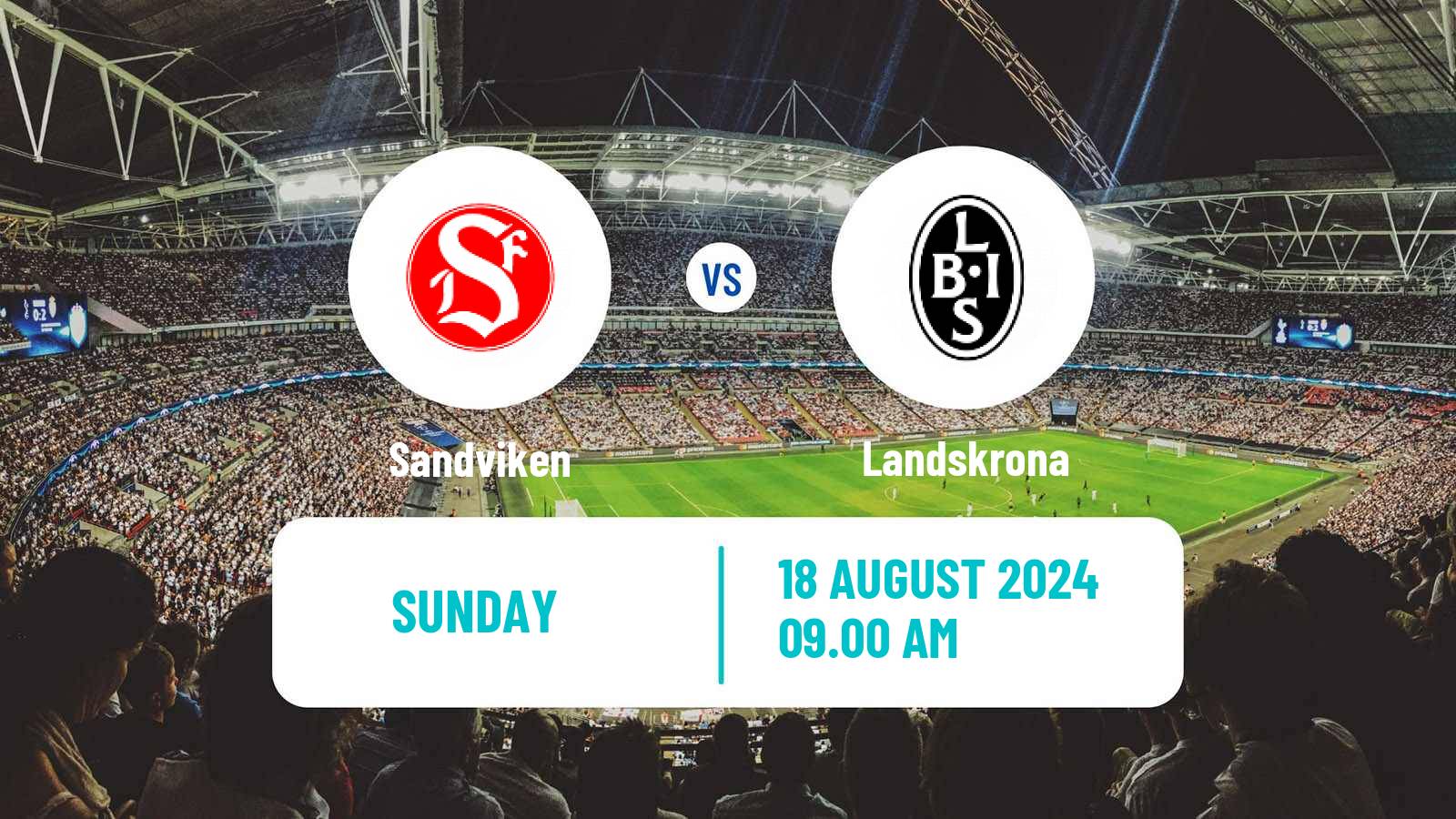 Soccer Swedish Superettan Sandviken - Landskrona