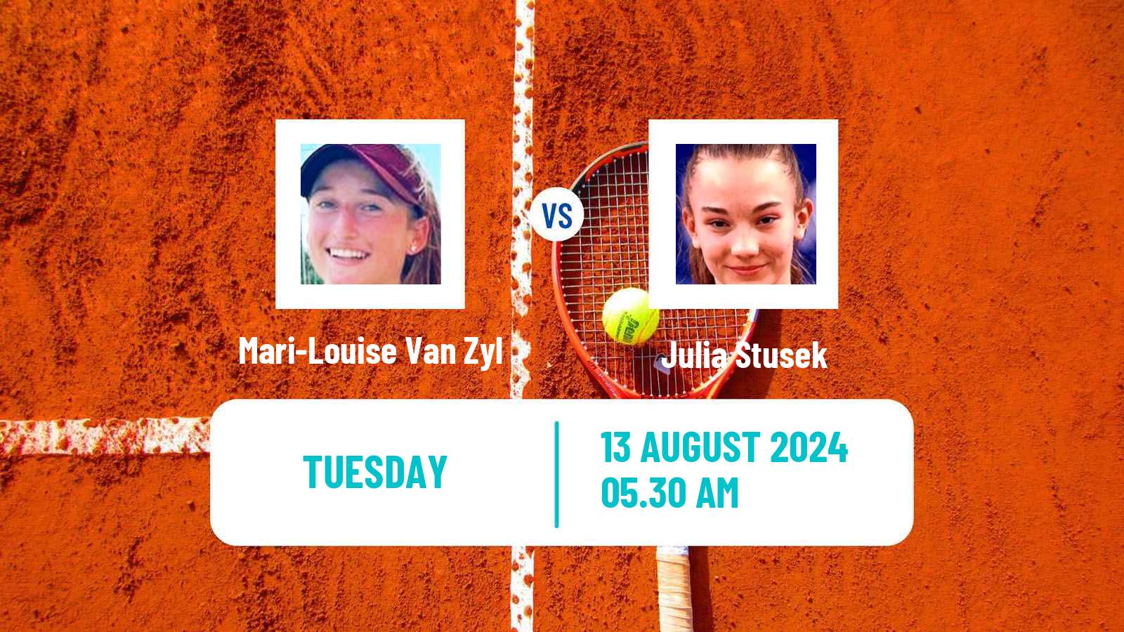 Tennis ITF W15 Monastir 31 Women 2024 Mari-Louise Van Zyl - Julia Stusek