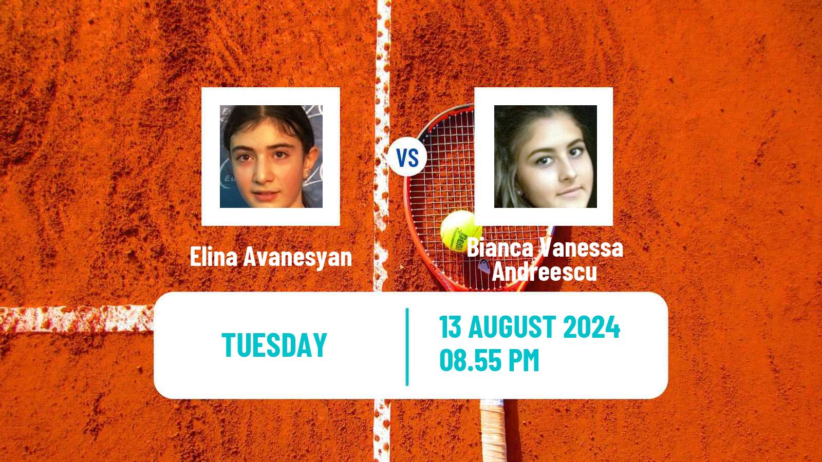 Tennis WTA Cincinnati Elina Avanesyan - Bianca Vanessa Andreescu