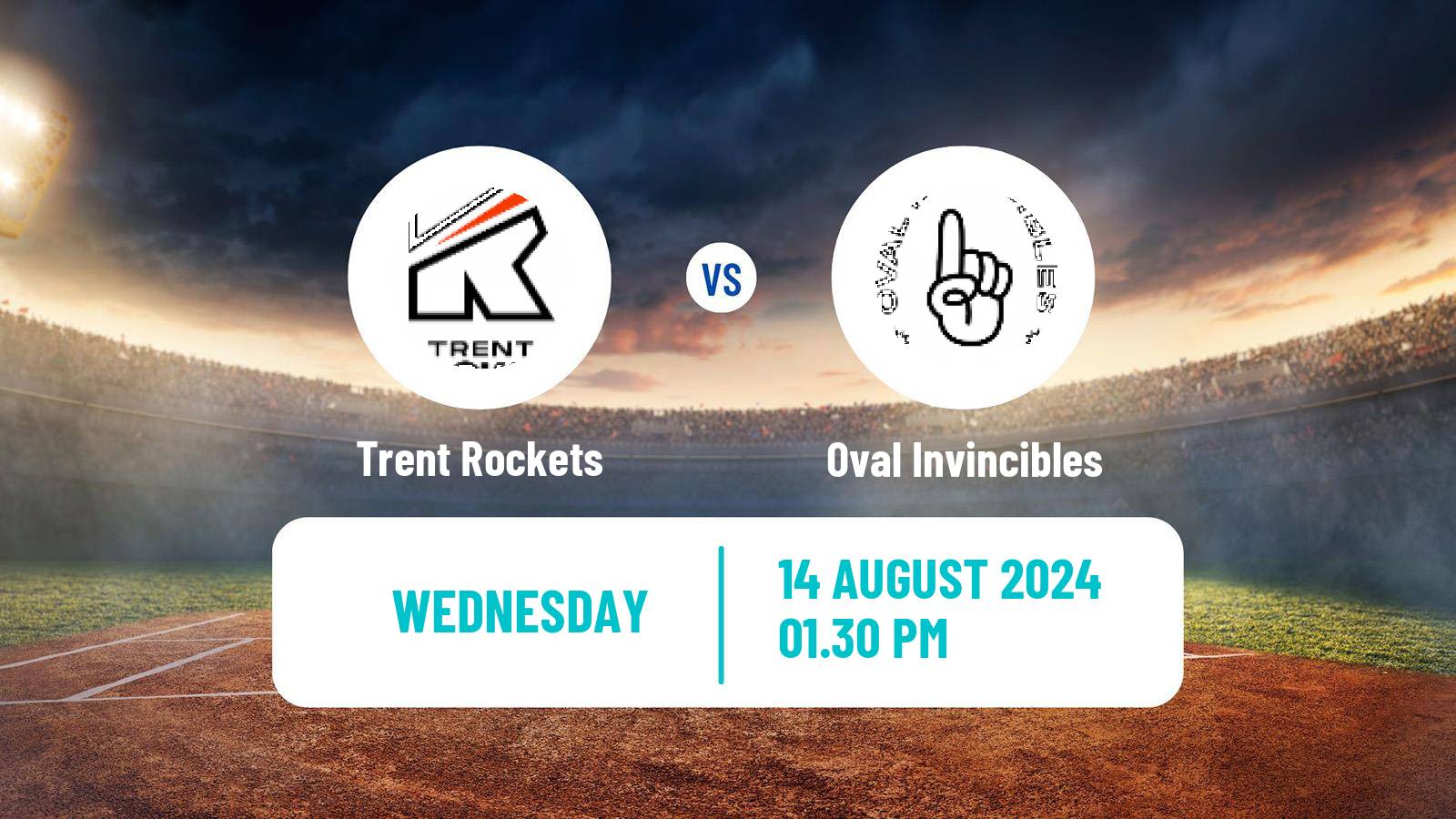 Cricket United Kingdom The Hundred Cricket Trent Rockets - Oval Invincibles