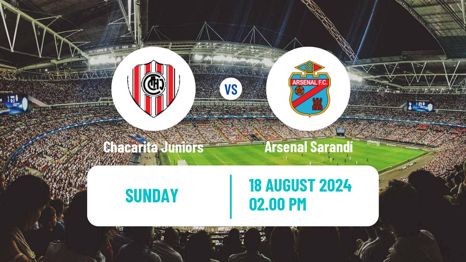 Soccer Argentinian Primera Nacional Chacarita Juniors - Arsenal Sarandí