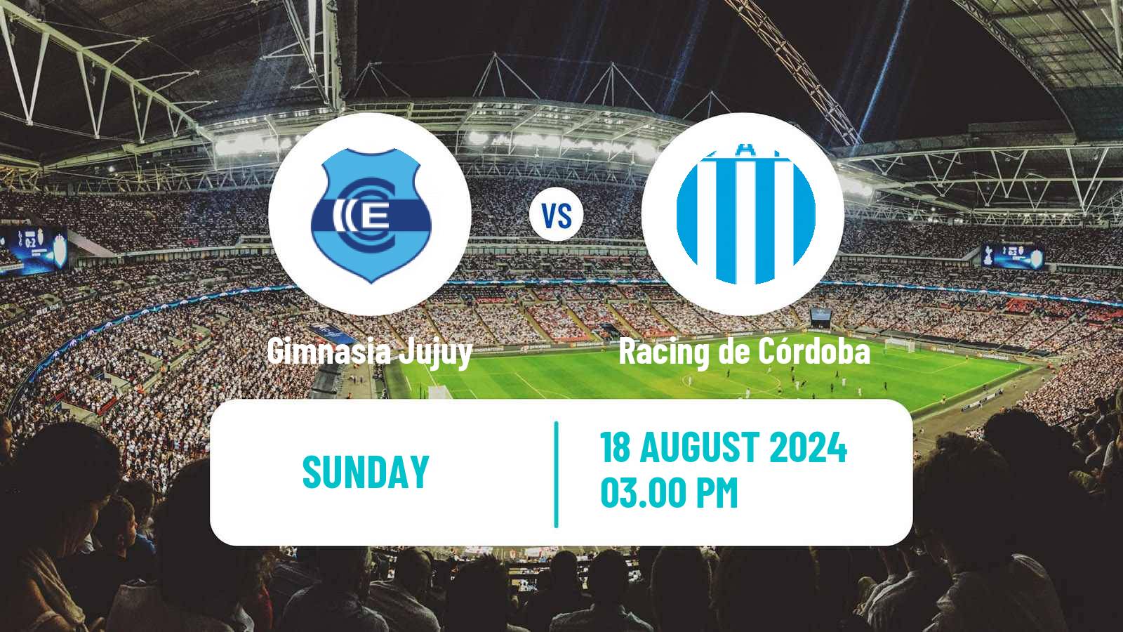 Soccer Argentinian Primera Nacional Gimnasia Jujuy - Racing de Córdoba