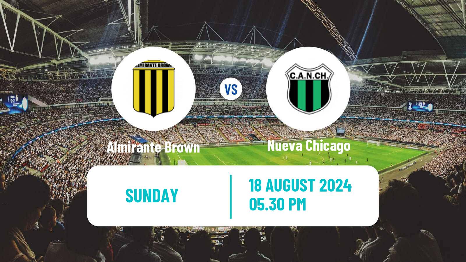 Soccer Argentinian Primera Nacional Almirante Brown - Nueva Chicago