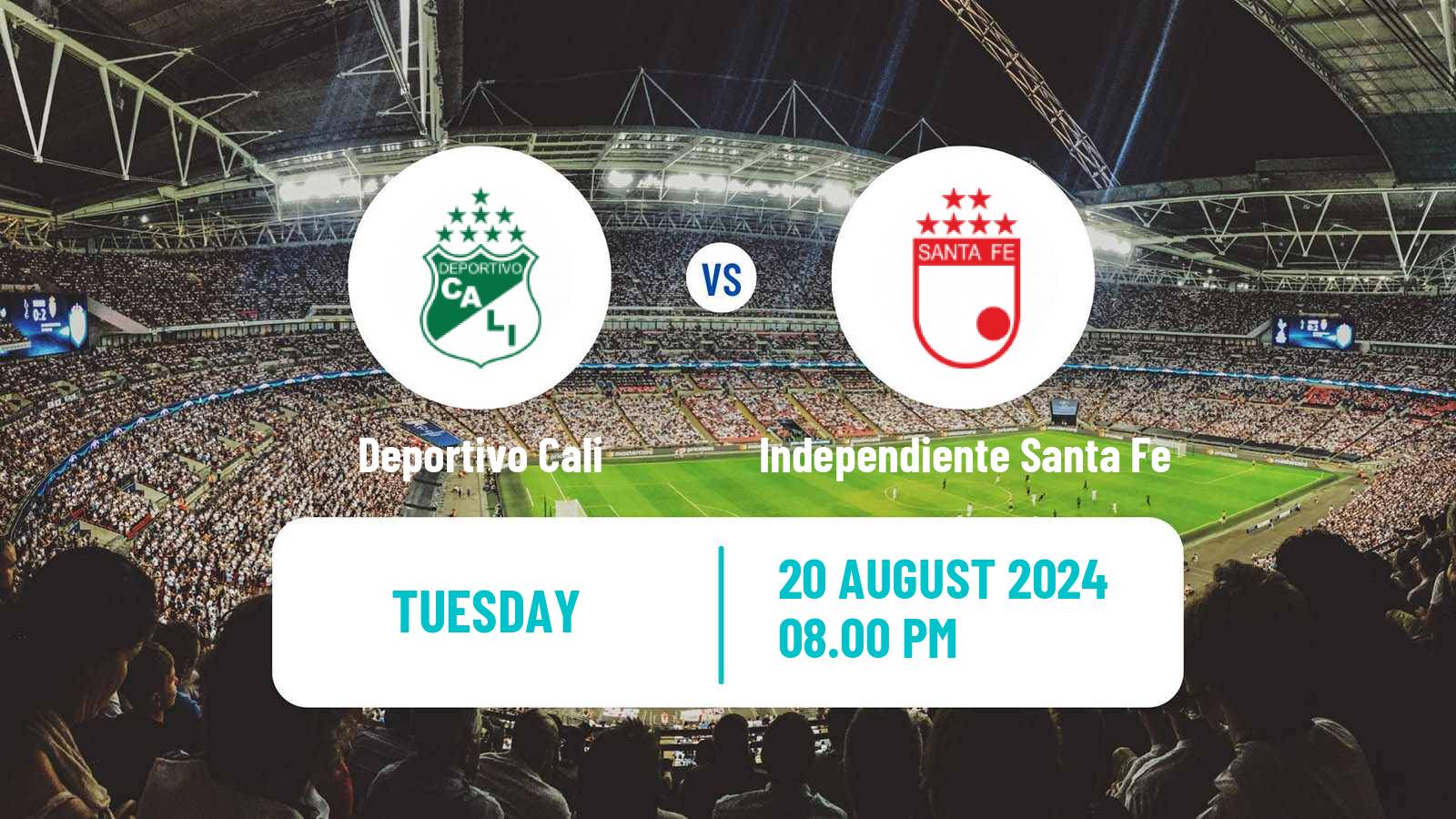 Soccer Colombian Primera A Deportivo Cali - Independiente Santa Fe