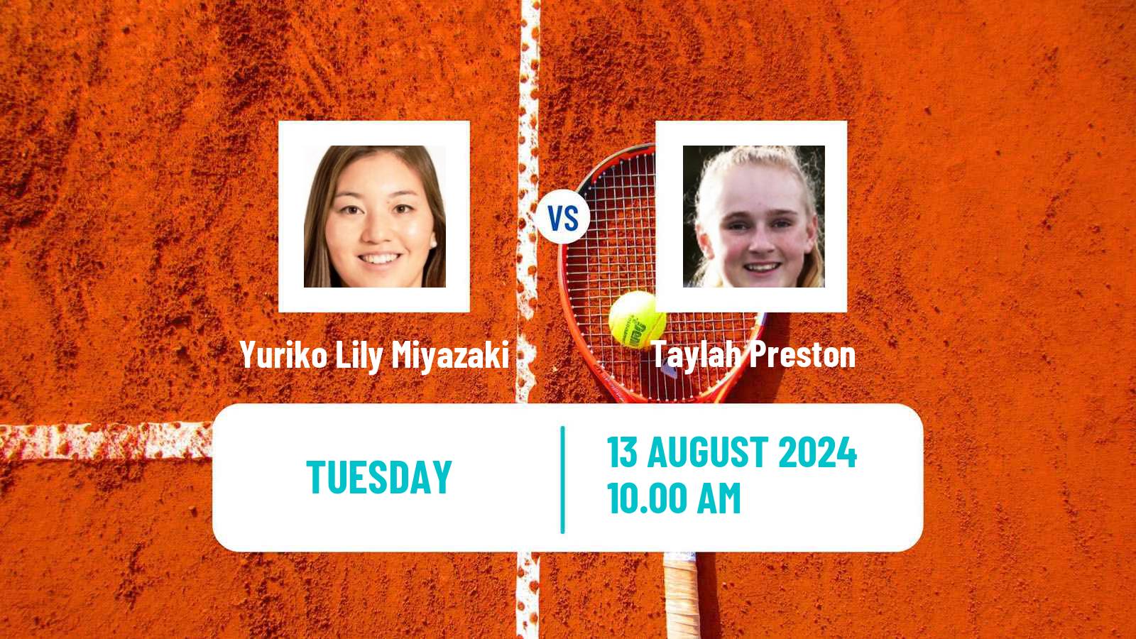 Tennis ITF W100 Cary Nc Women Yuriko Lily Miyazaki - Taylah Preston