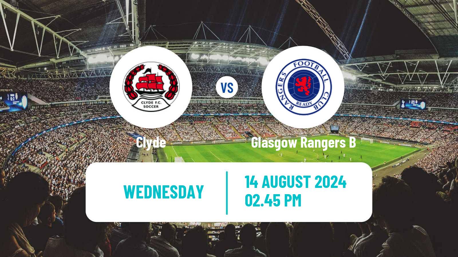 Soccer Scottish Challenge Cup Clyde - Glasgow Rangers B