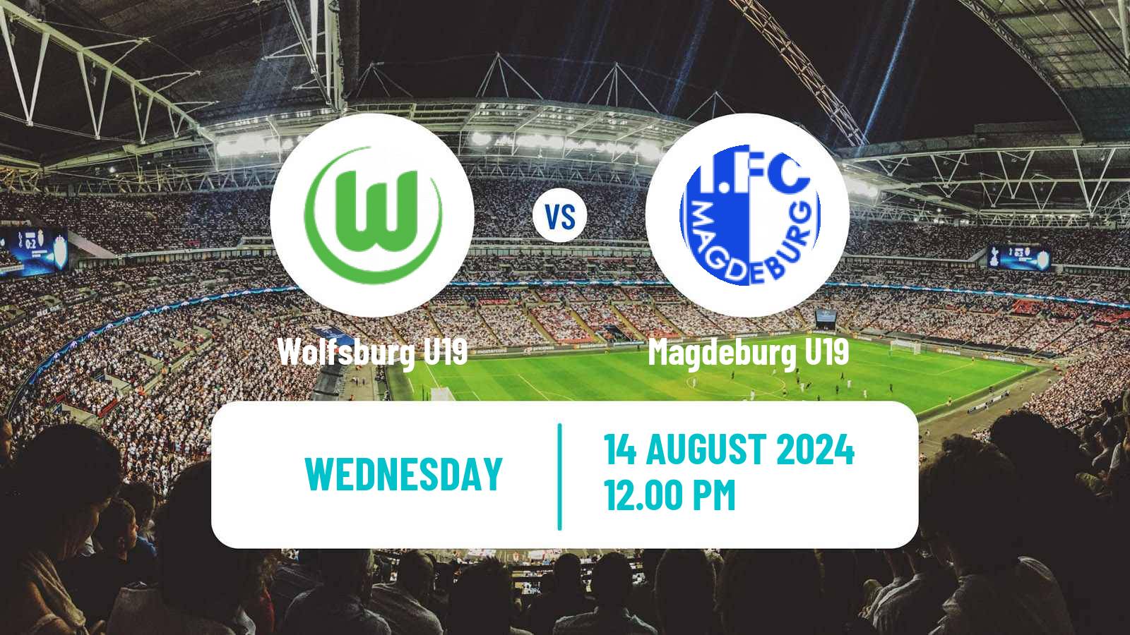 Soccer German DFB Youth League Wolfsburg U19 - Magdeburg U19