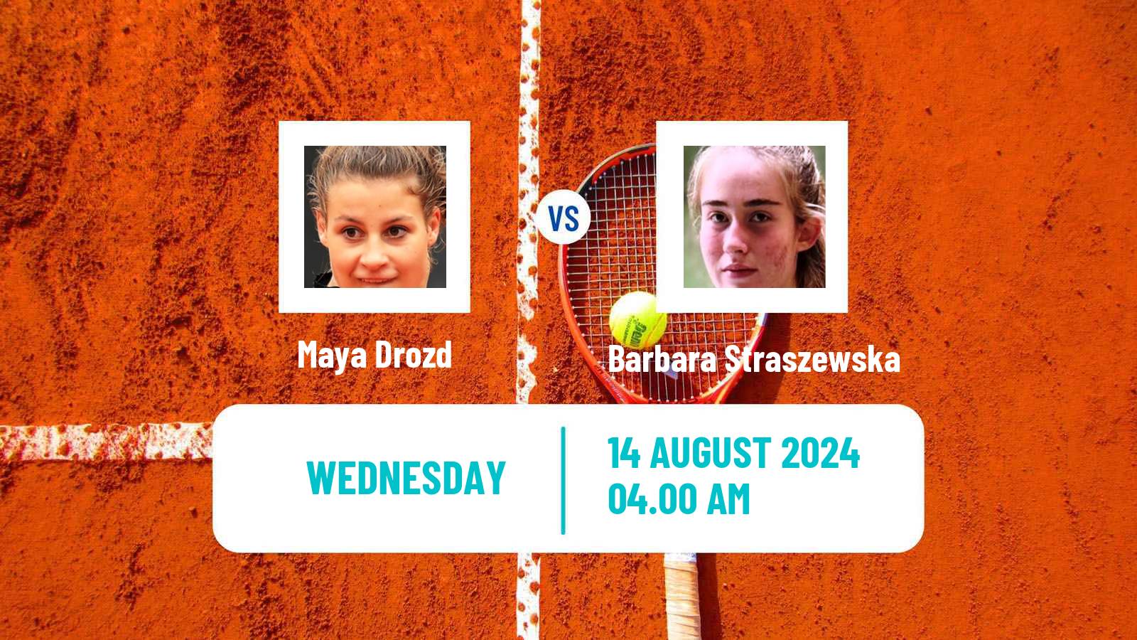 Tennis ITF W35 Bydgoszcz Women Maya Drozd - Barbara Straszewska