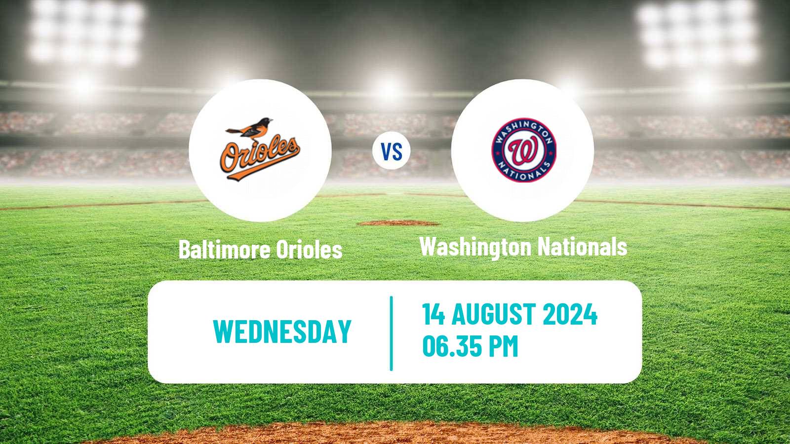 Baseball MLB Baltimore Orioles - Washington Nationals