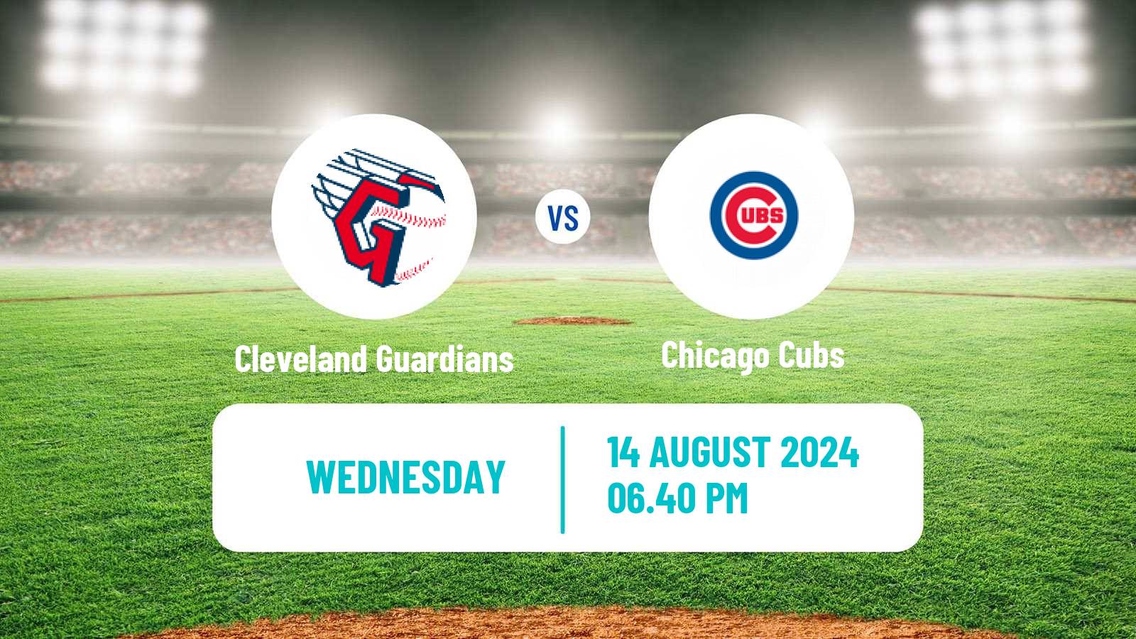 Baseball MLB Cleveland Guardians - Chicago Cubs