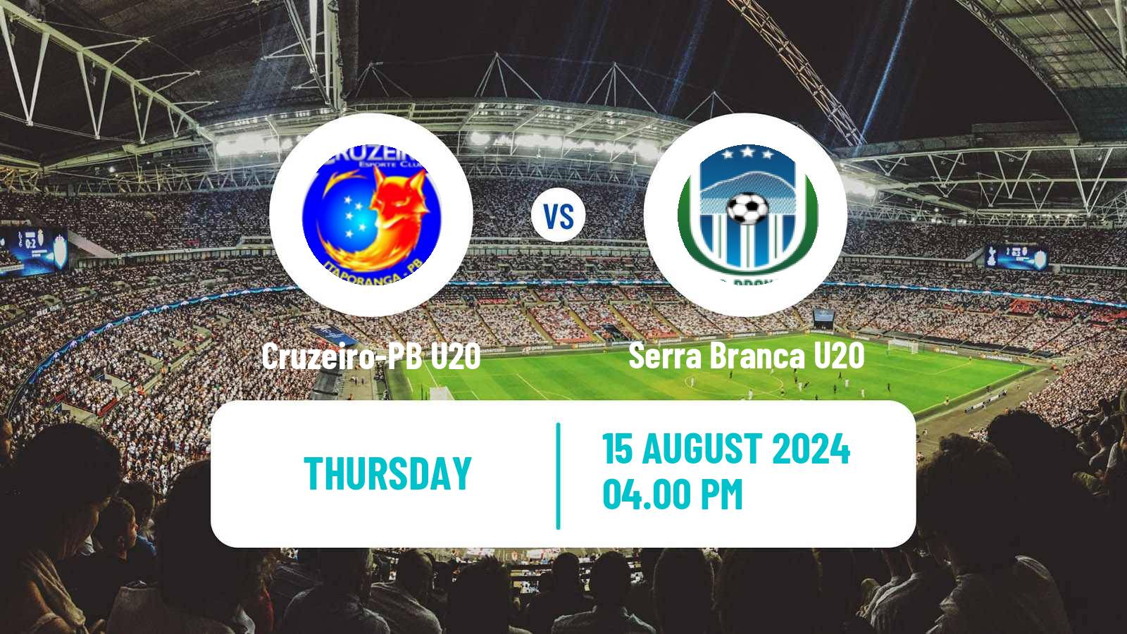 Soccer Brazilian Paraibano U20 Cruzeiro-PB U20 - Serra Branca U20