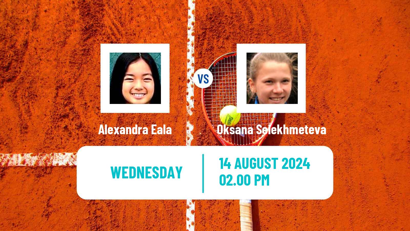 Tennis ITF W100 Cary Nc Women Alexandra Eala - Oksana Selekhmeteva