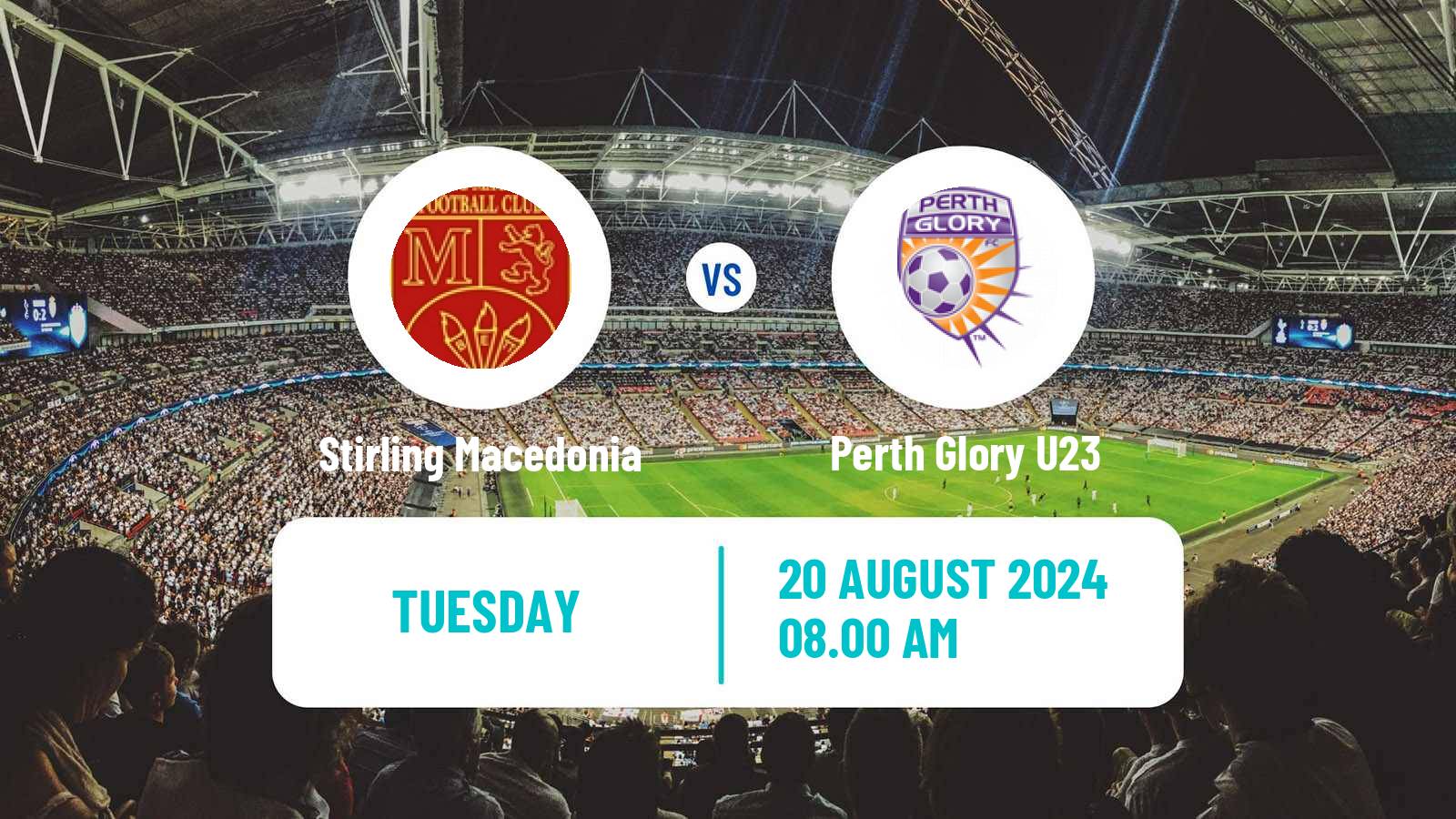 Soccer Australian NPL Western Australia Stirling Macedonia - Perth Glory U23