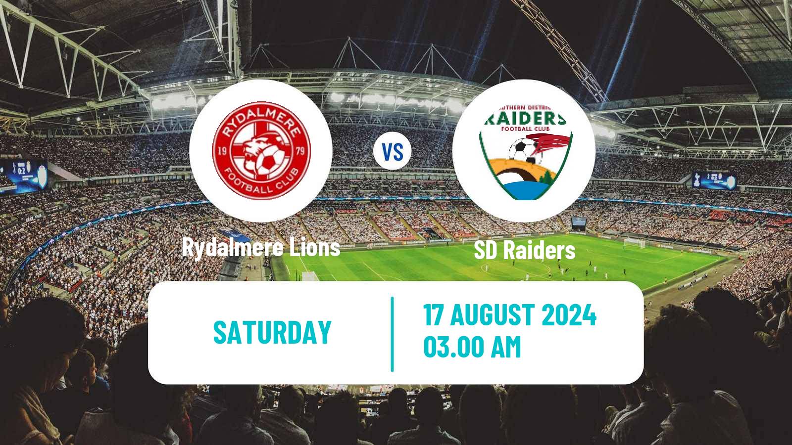 Soccer Australian NSW League One Rydalmere Lions - SD Raiders