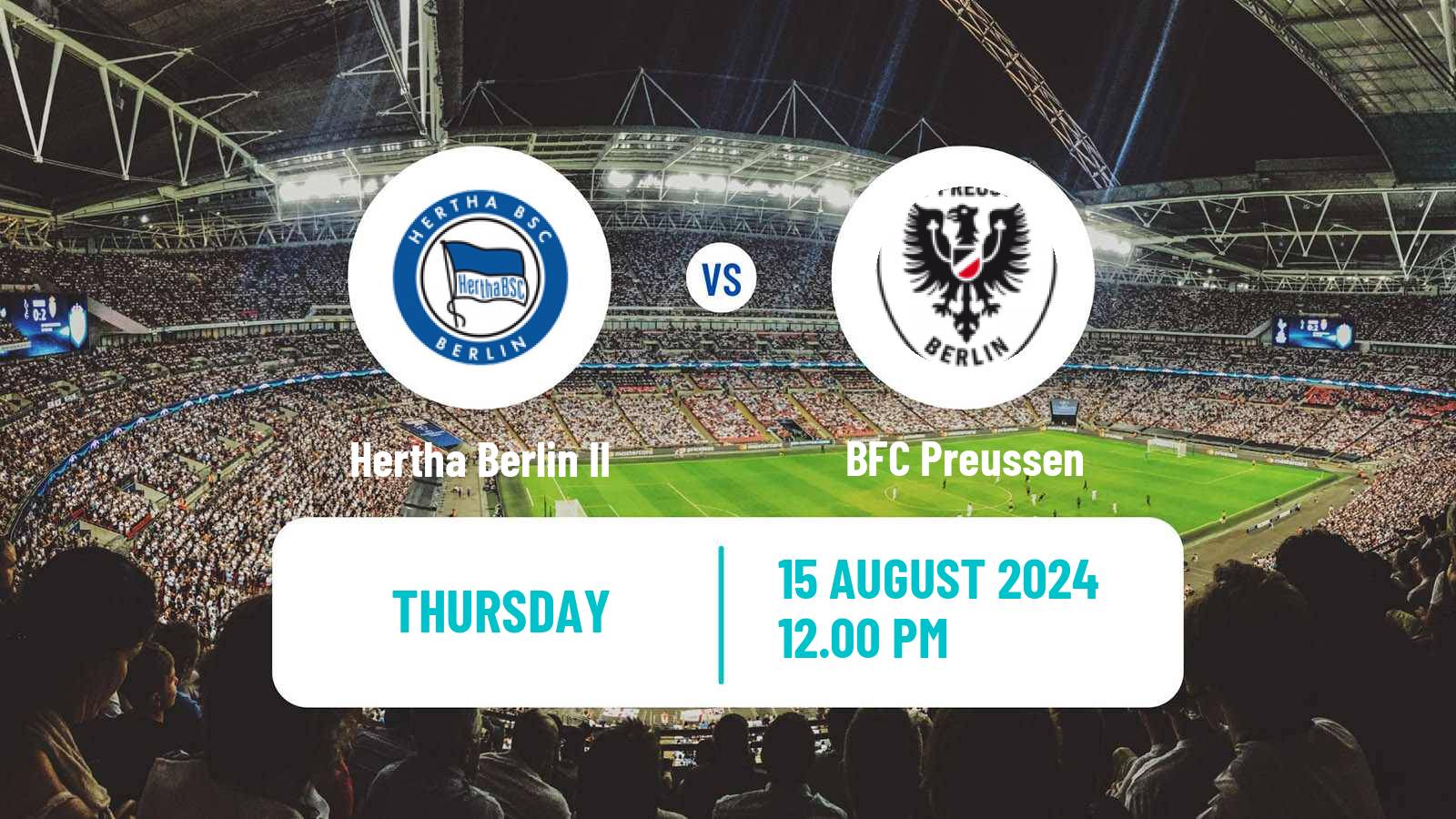 Soccer Club Friendly Hertha Berlin II - Preussen