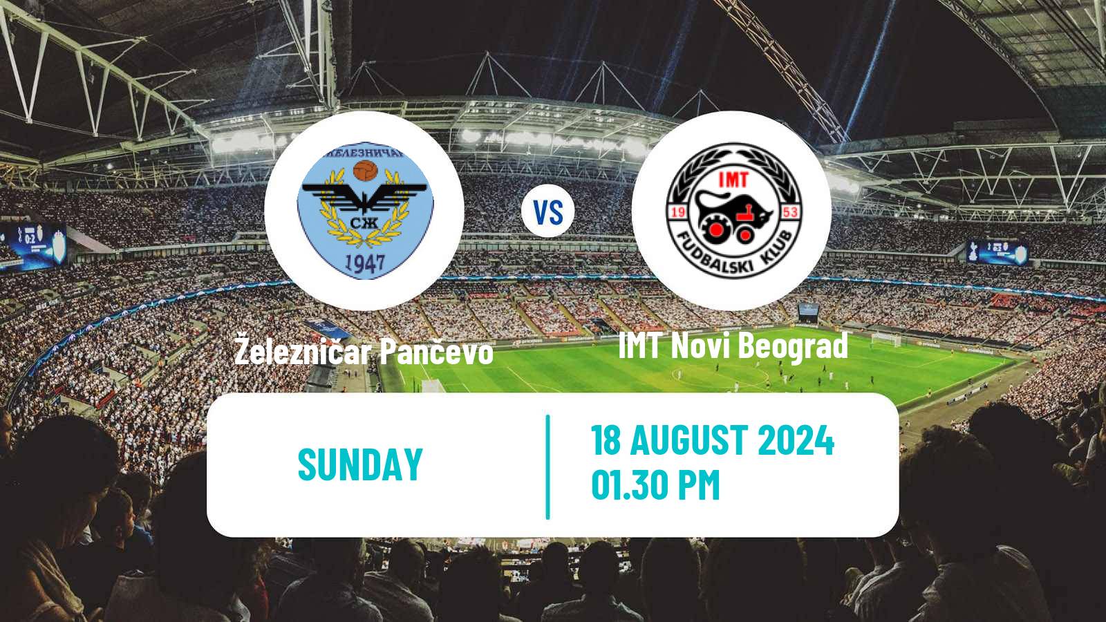 Soccer Serbian Superliga Železničar Pančevo - IMT Novi Beograd