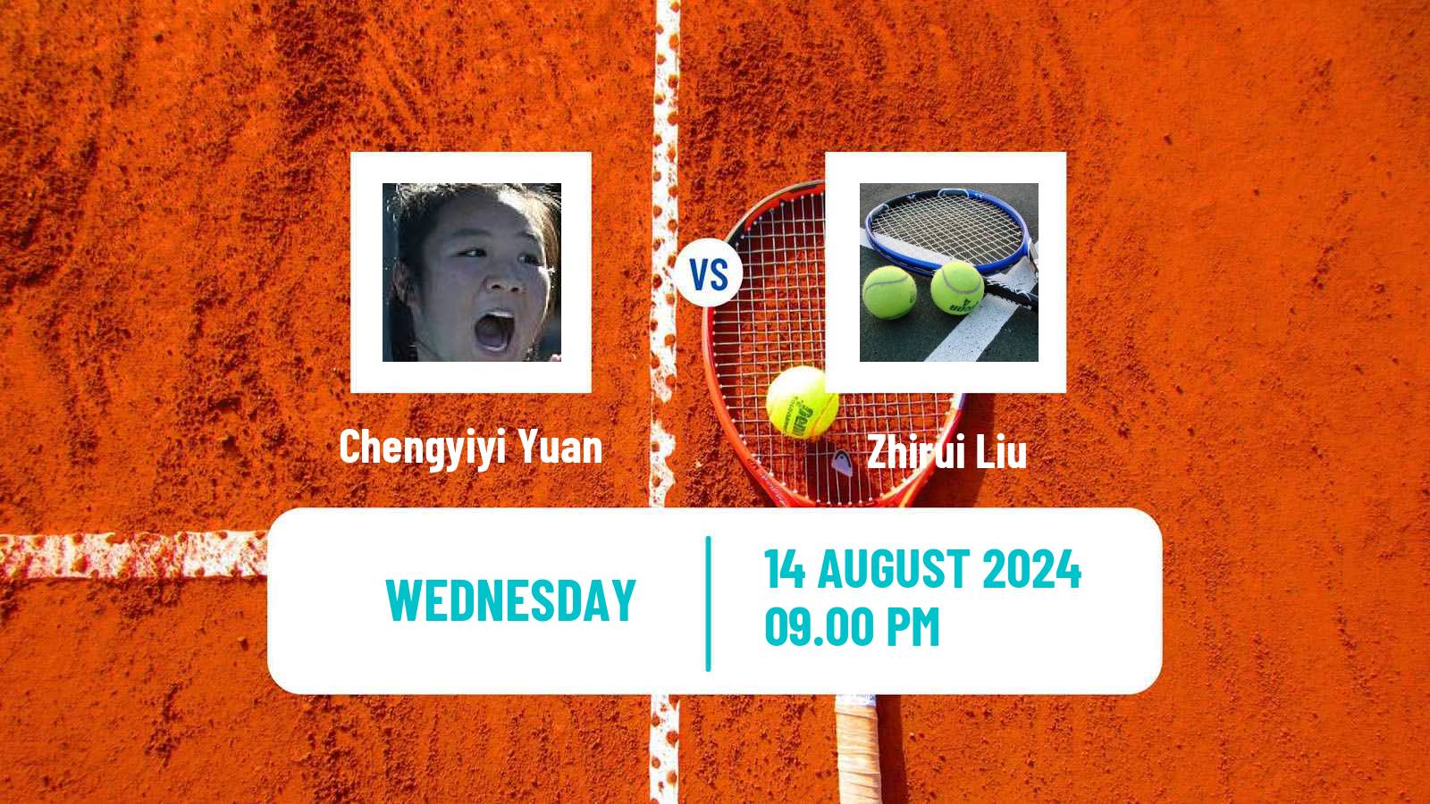 Tennis ITF W15 Xiamen Women Chengyiyi Yuan - Zhirui Liu