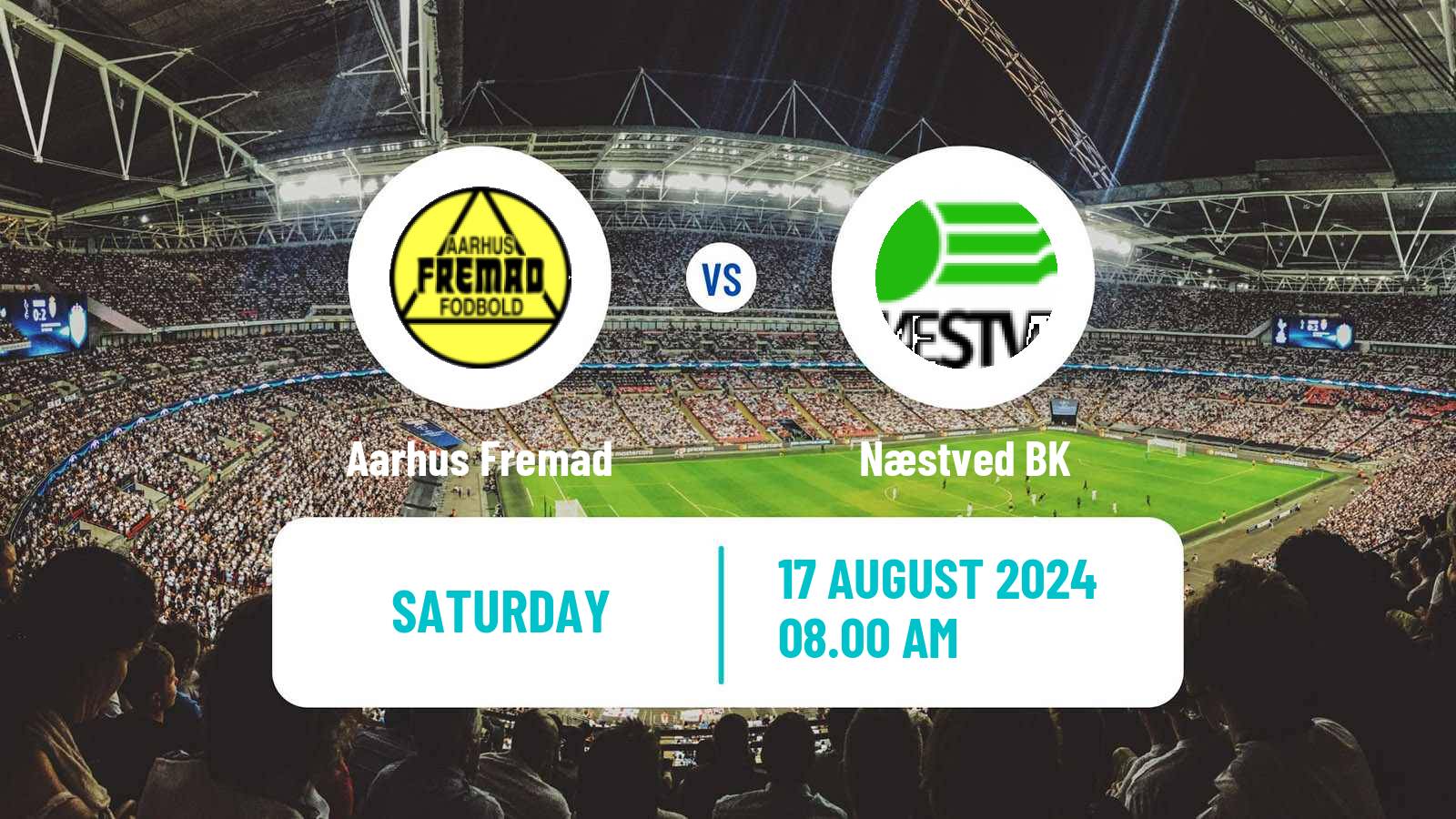 Soccer Danish 2 Division Aarhus Fremad - Næstved BK