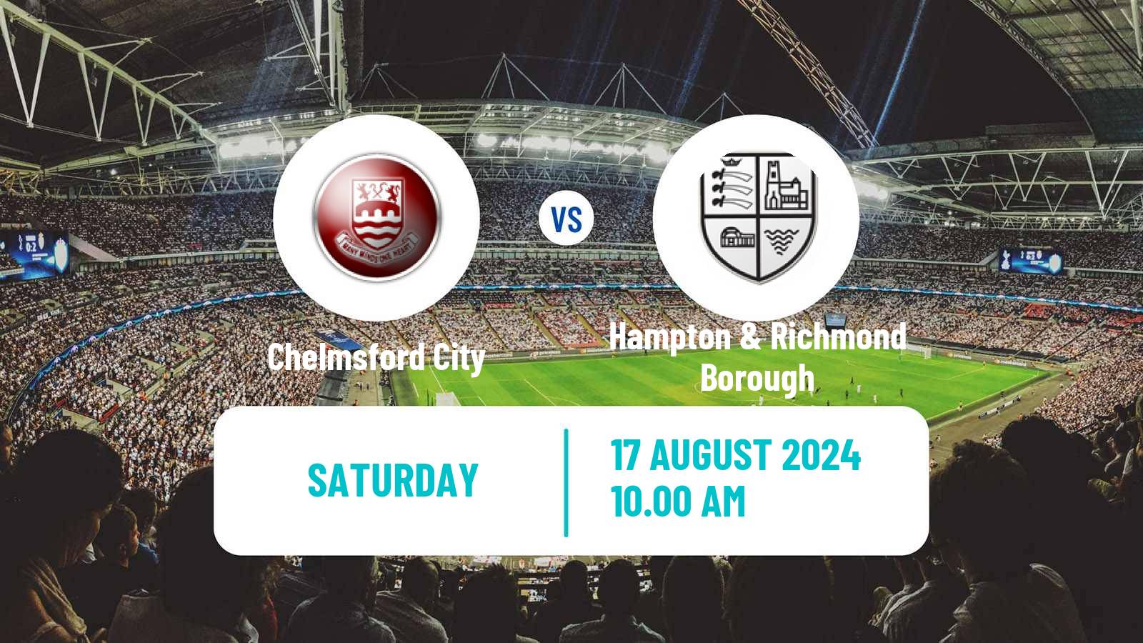 Soccer English National League South Chelmsford City - Hampton & Richmond Borough