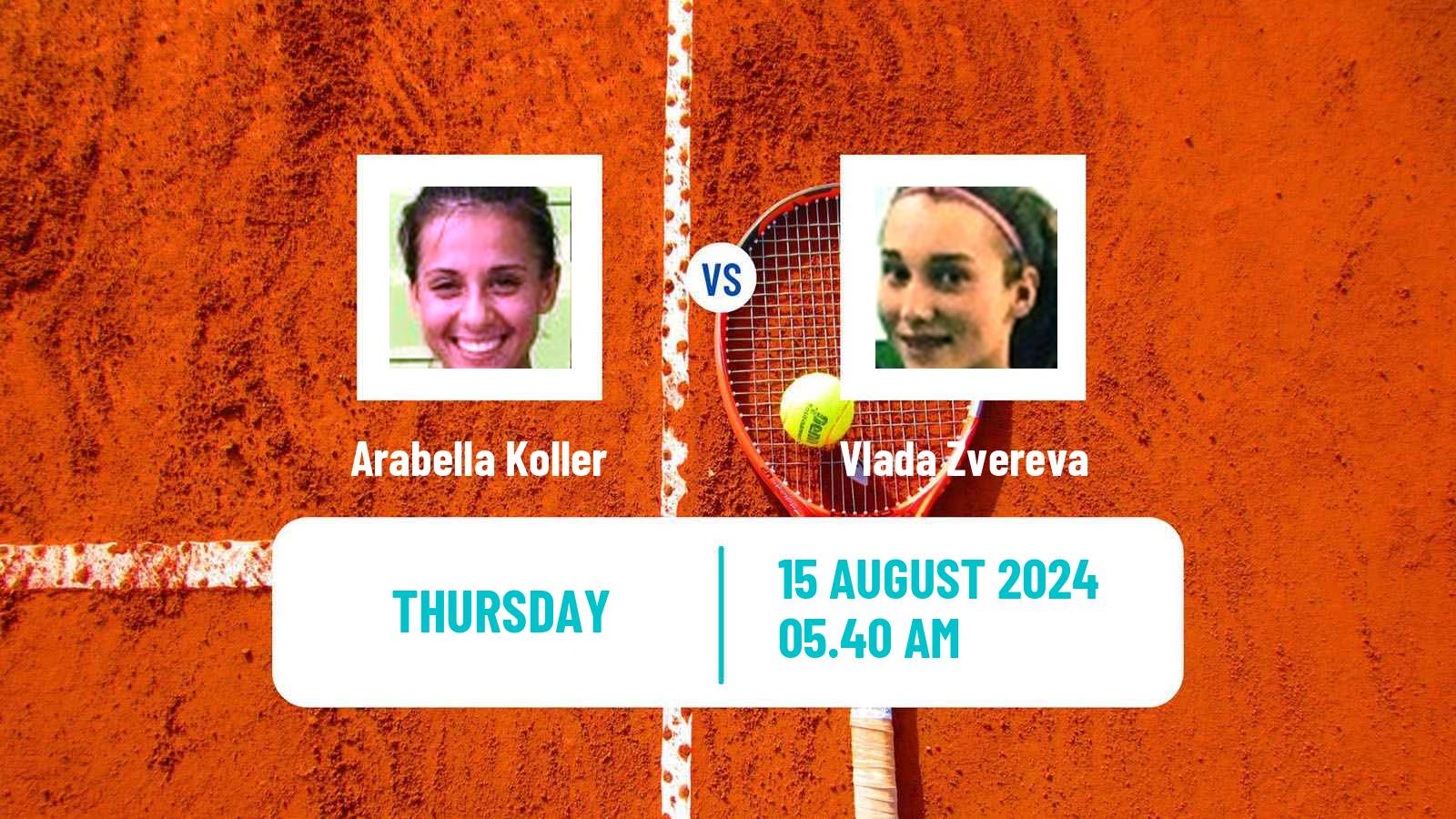 Tennis ITF W15 Monastir 31 Women Arabella Koller - Vlada Zvereva