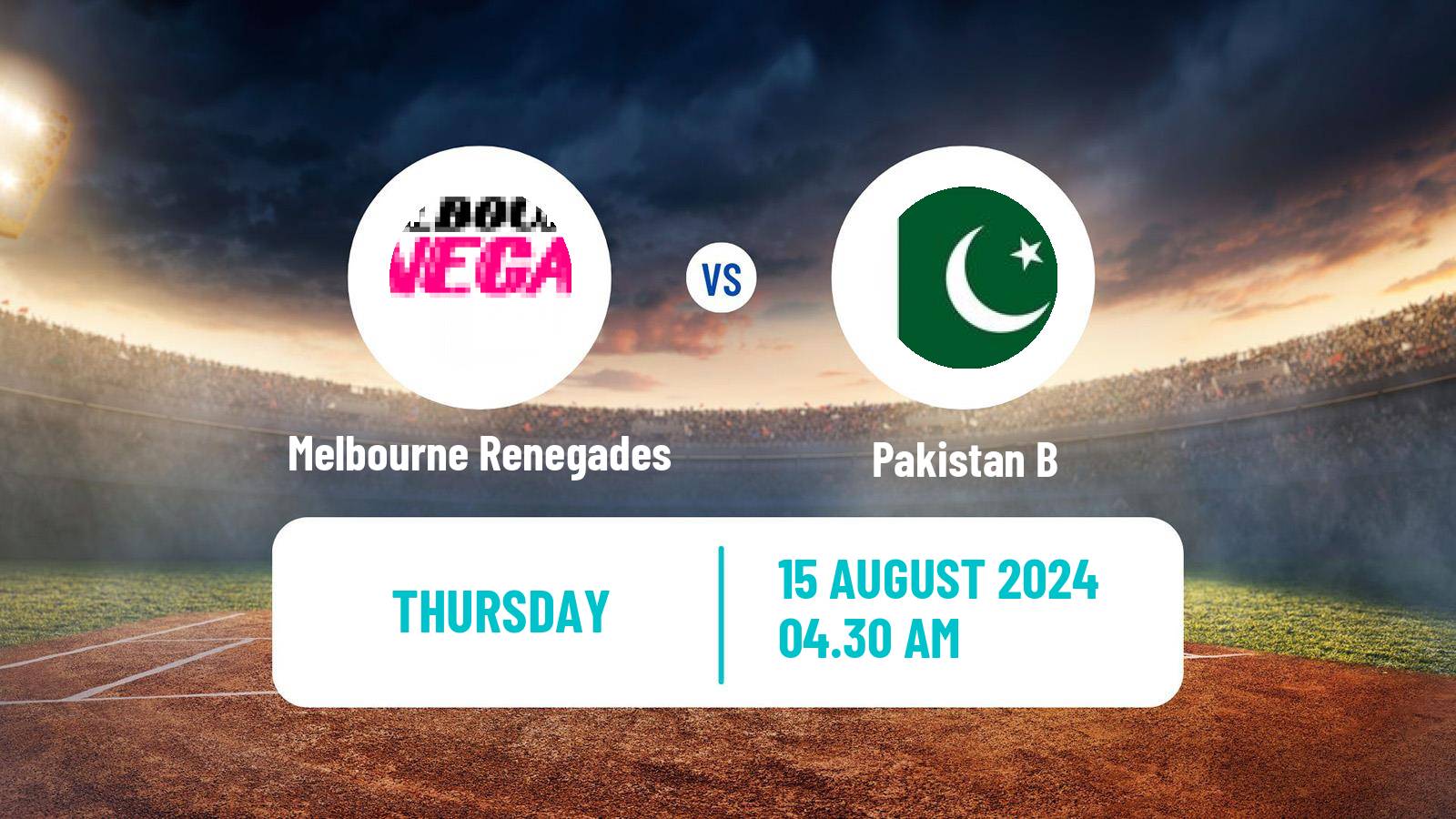 Cricket Australian Top End Series Melbourne Renegades - Pakistan B