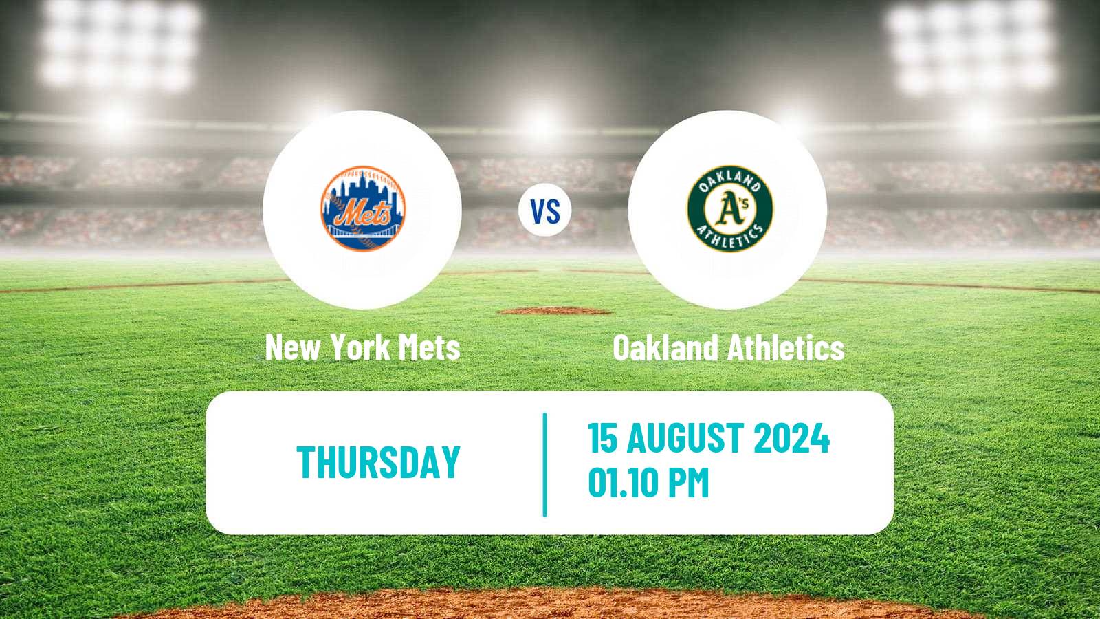 Baseball MLB New York Mets - Oakland Athletics