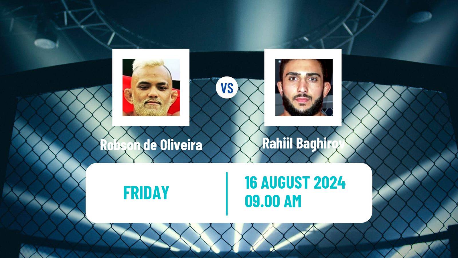 MMA Strawweight One Championship Men Robson de Oliveira - Rahiil Baghirov