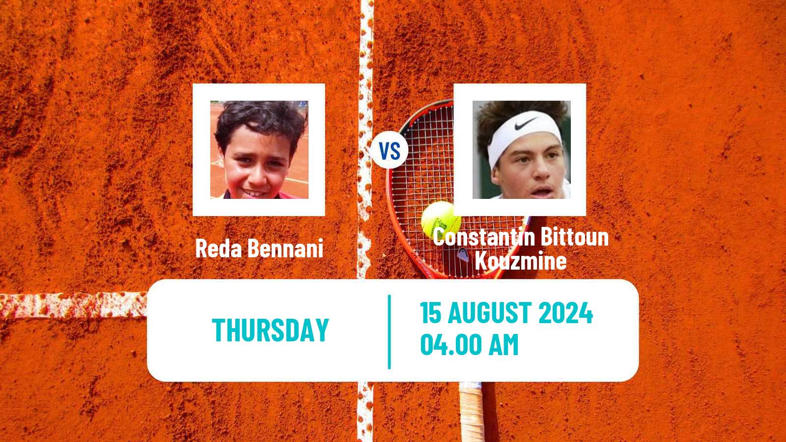 Tennis ITF M15 Monastir 33 Men Reda Bennani - Constantin Bittoun Kouzmine