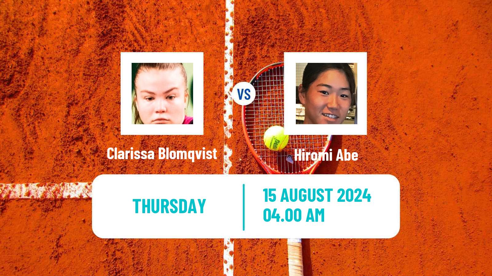 Tennis ITF W15 Monastir 31 Women Clarissa Blomqvist - Hiromi Abe