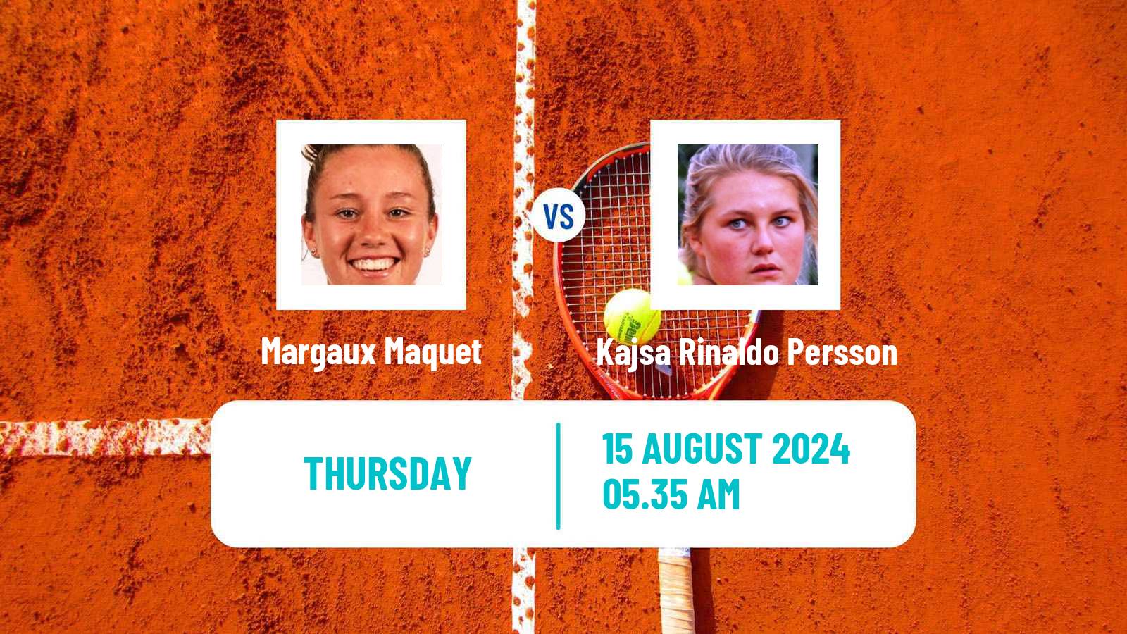 Tennis ITF W35 Duffel Women Margaux Maquet - Kajsa Rinaldo Persson