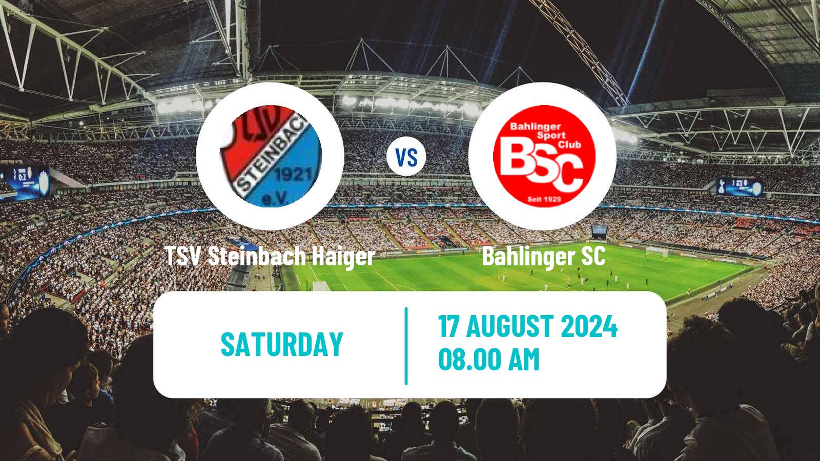 Soccer German Regionalliga Sudwest TSV Steinbach Haiger - Bahlinger