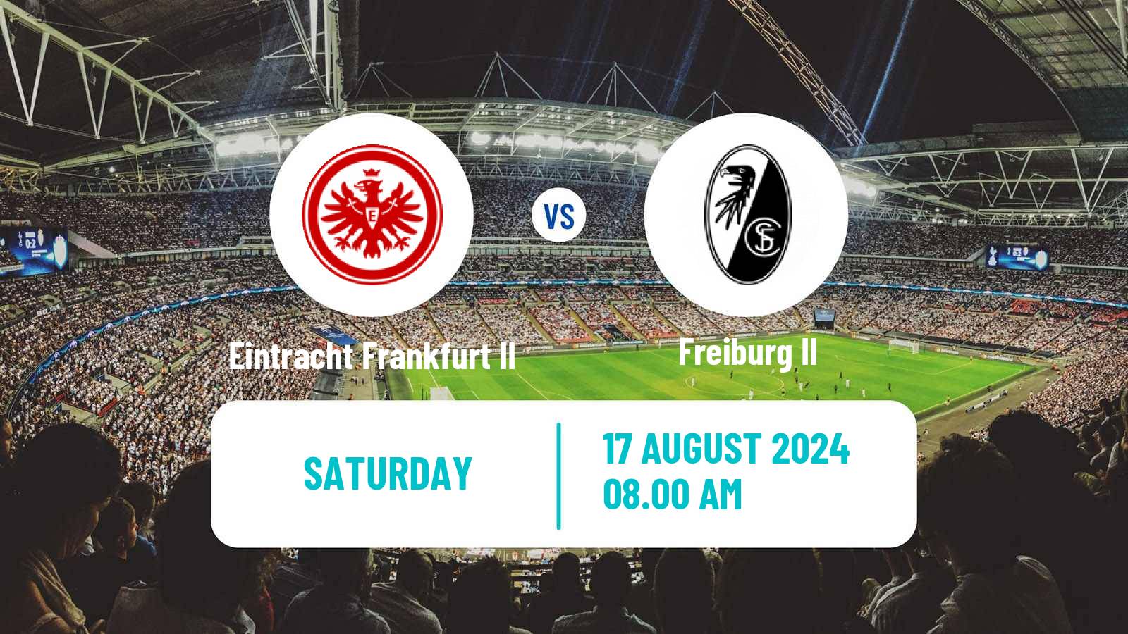 Soccer German Regionalliga Sudwest Eintracht Frankfurt II - Freiburg II