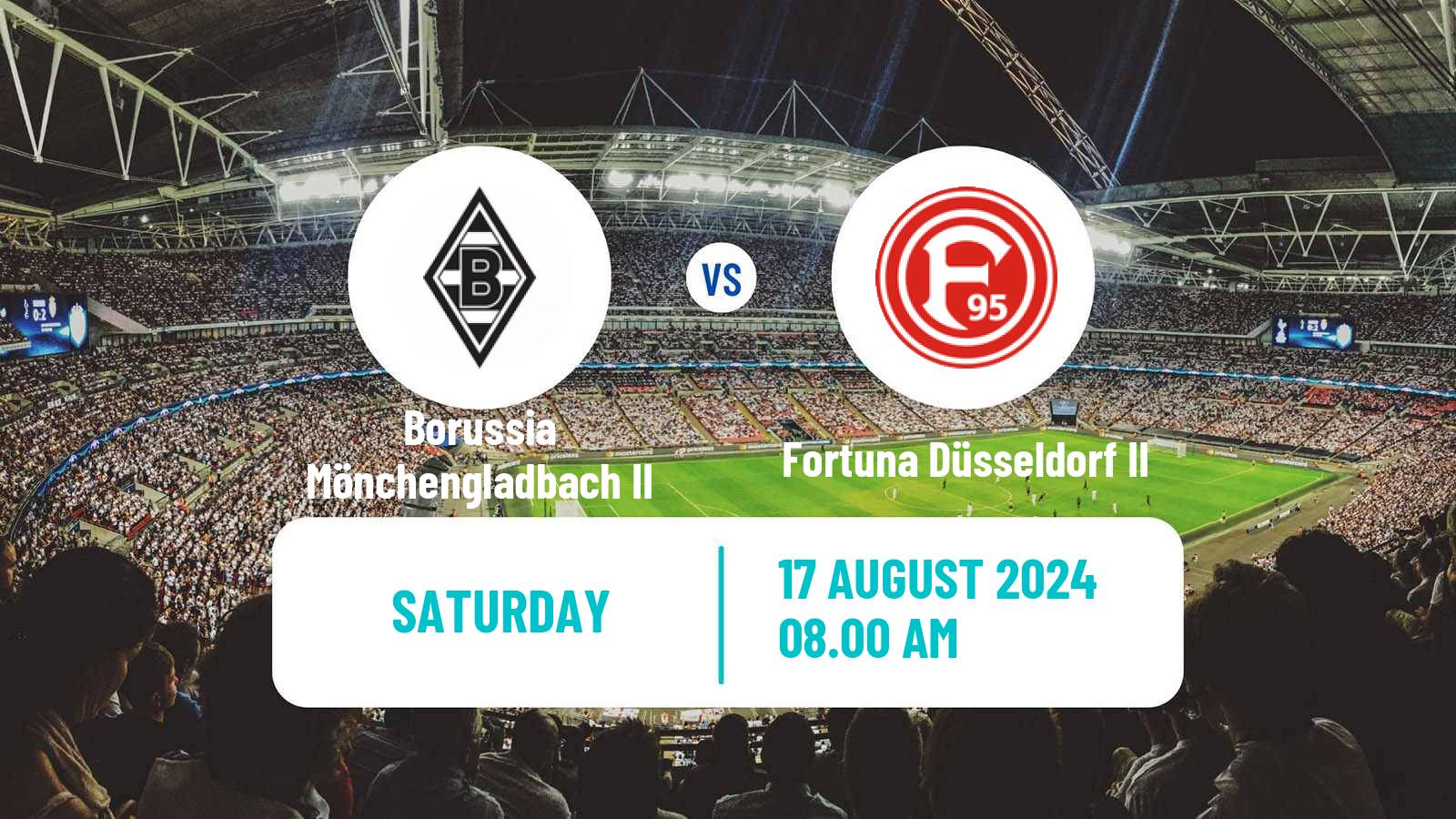 Soccer German Regionalliga West Borussia Mönchengladbach II - Fortuna Düsseldorf II