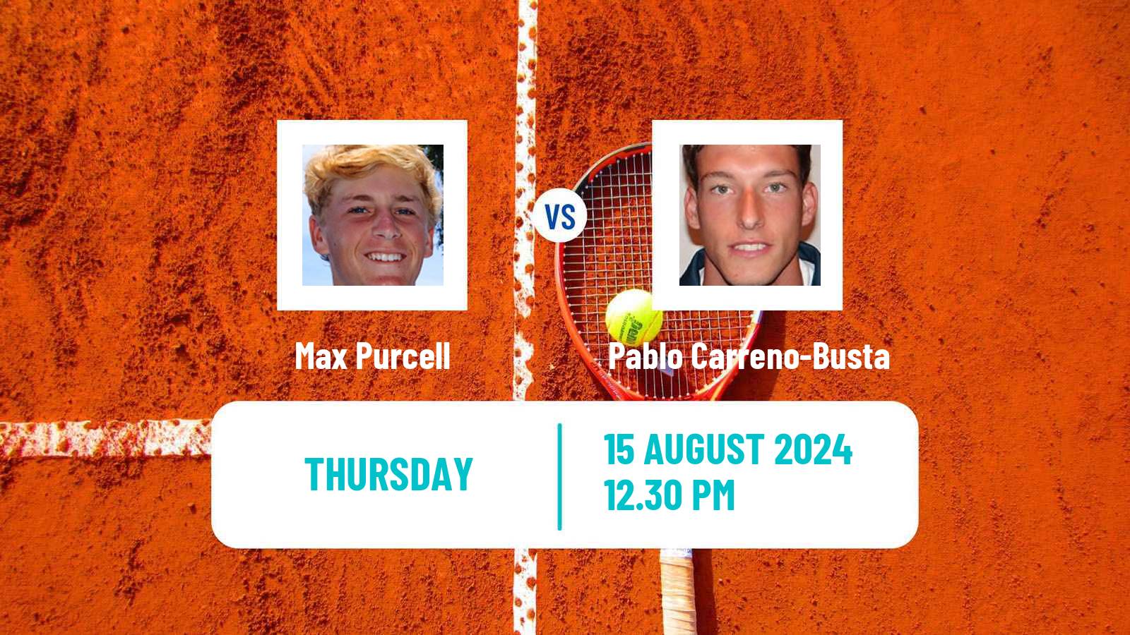 Tennis ATP Cincinnati Max Purcell - Pablo Carreno-Busta