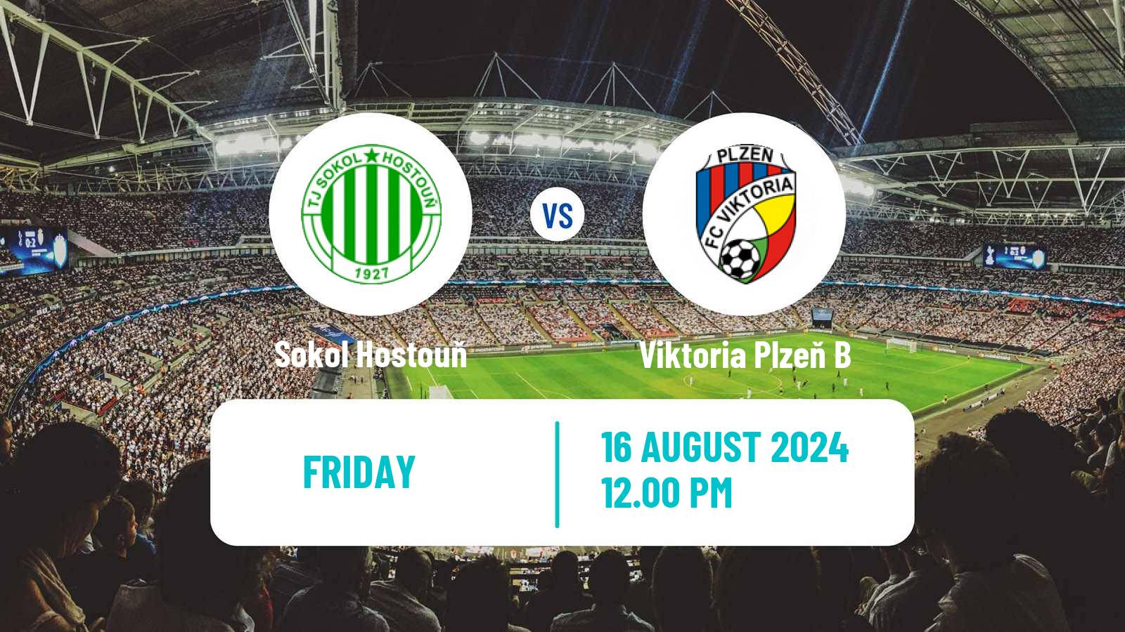 Soccer Czech CFL Group A Sokol Hostouň - Viktoria Plzeň B