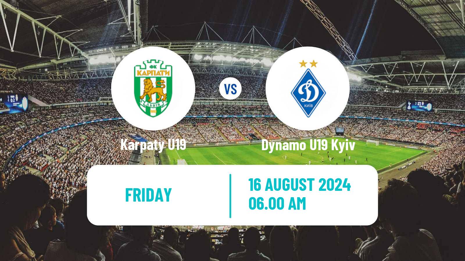 Soccer Ukrainian U19 League Karpaty U19 - Dynamo U19 Kyiv