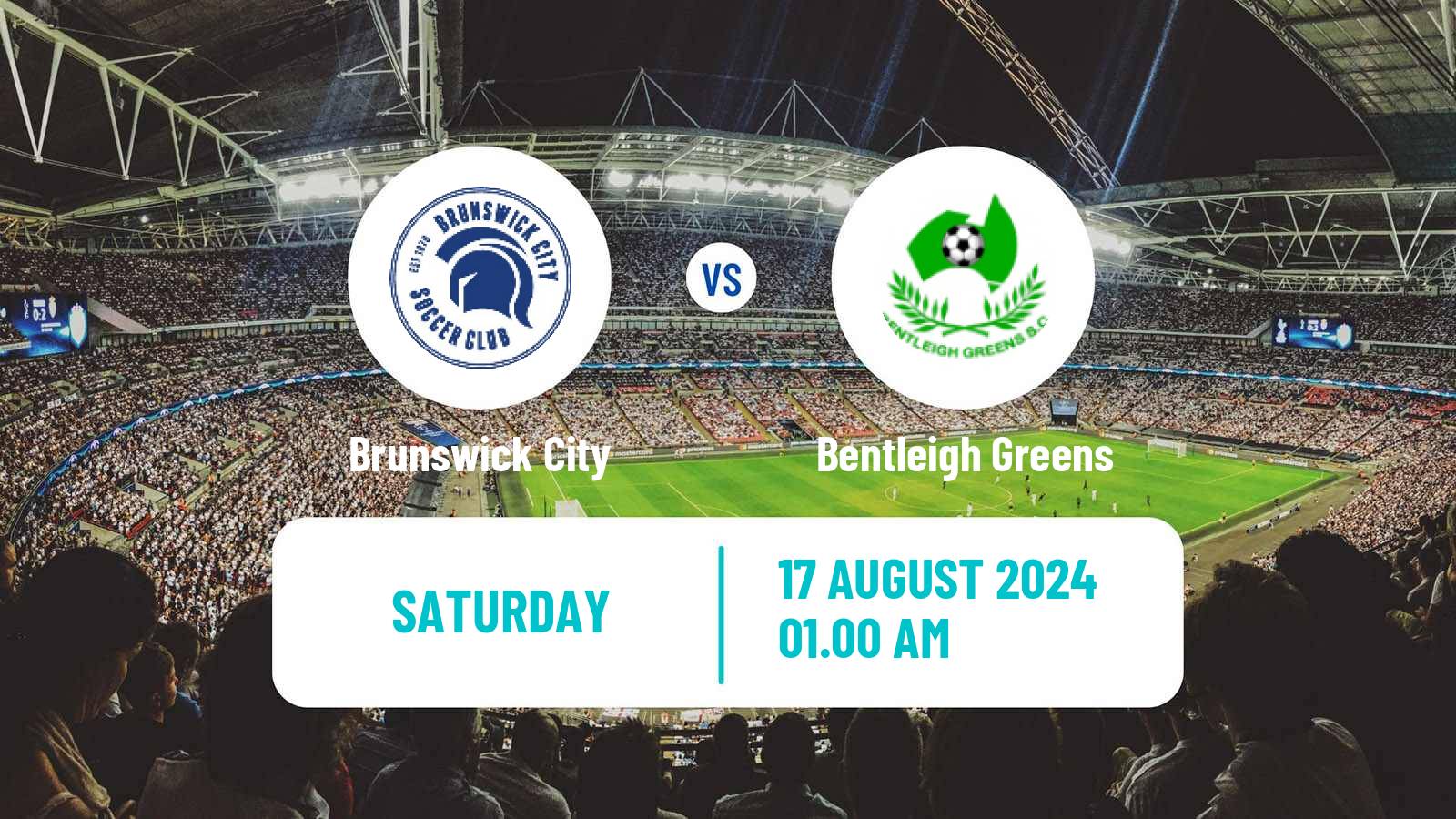 Soccer Australian Victoria Premier League Brunswick City - Bentleigh Greens