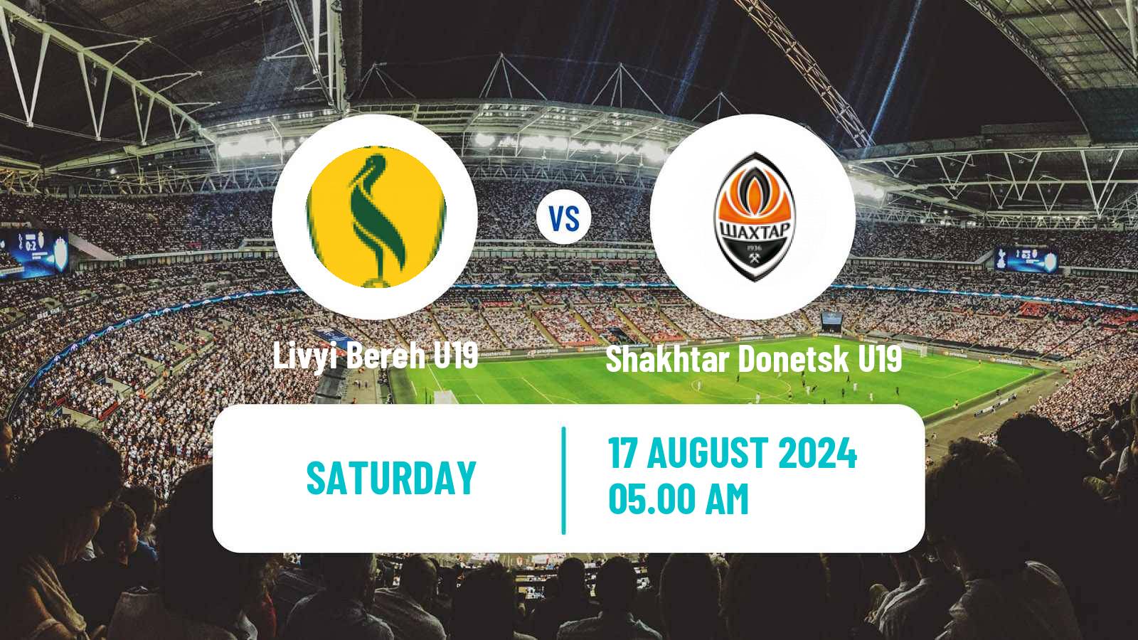 Soccer Ukrainian U19 League Livyi Bereh U19 - Shakhtar Donetsk U19