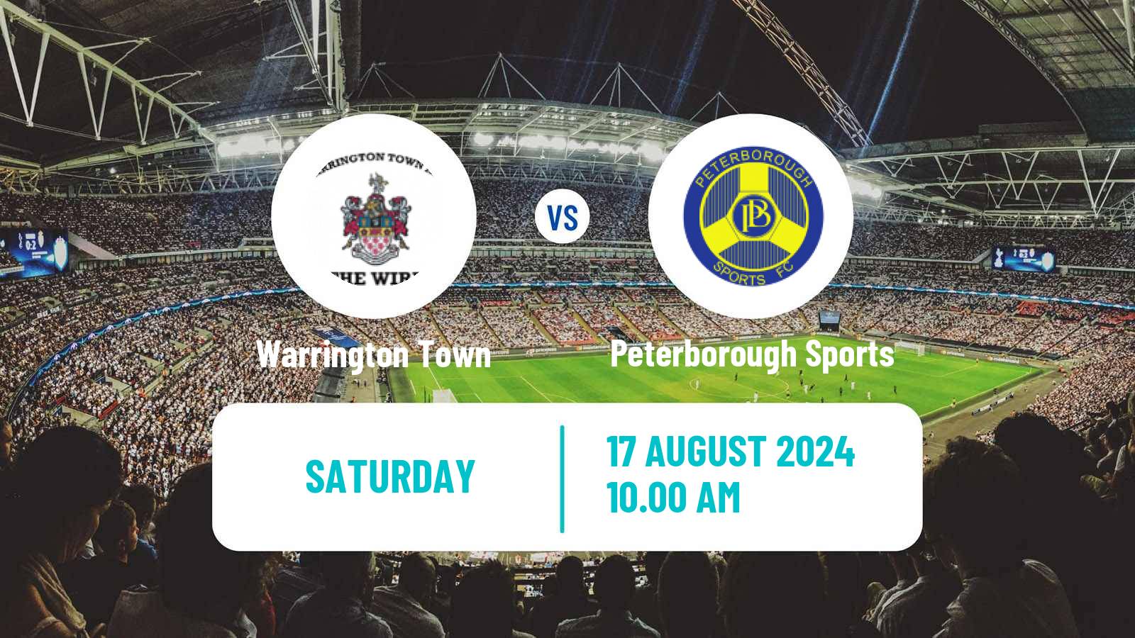 Soccer English National League North Warrington Town - Peterborough Sports